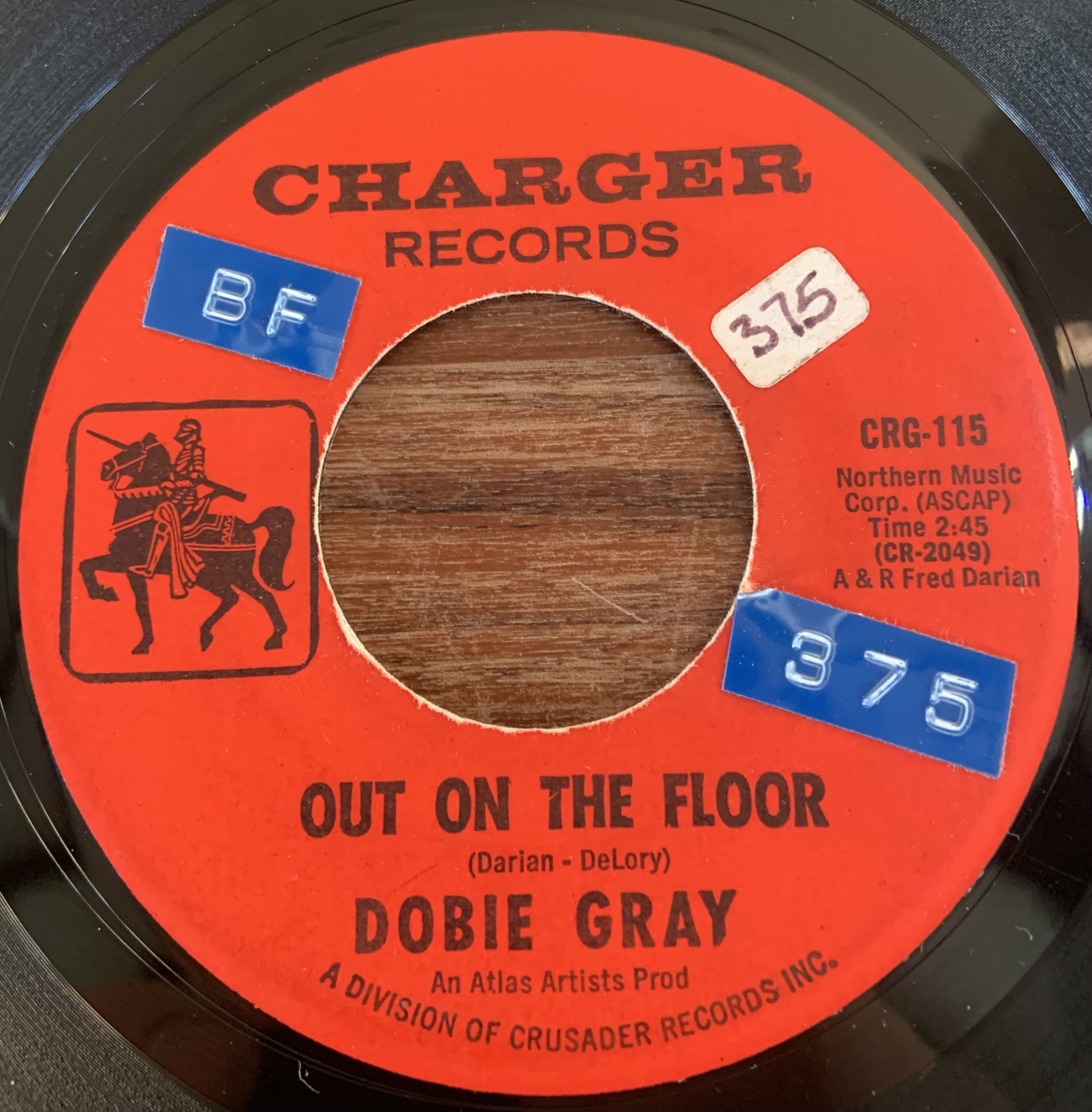 米7” Dobie Gray Out On The Floor / No Room To Cry CRG115 CHARGER /00080 Dobie Gray No Room To Cry - YouTube